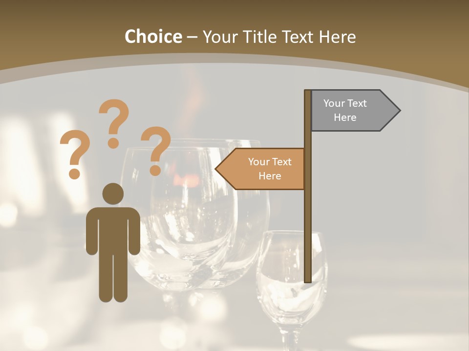 Glass Goblets On The Table PowerPoint Template