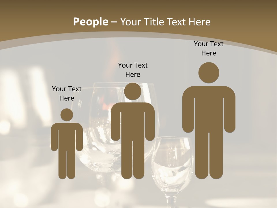 Glass Goblets On The Table PowerPoint Template