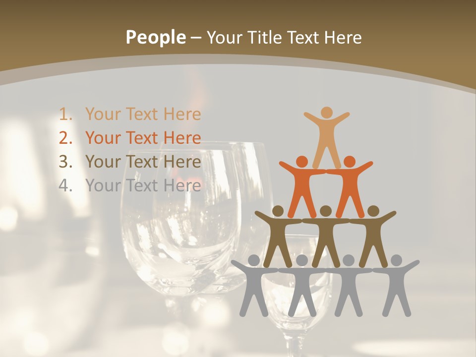 Glass Goblets On The Table PowerPoint Template