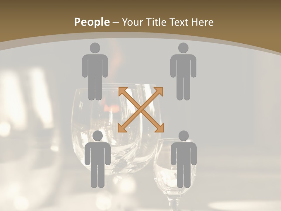 Glass Goblets On The Table PowerPoint Template