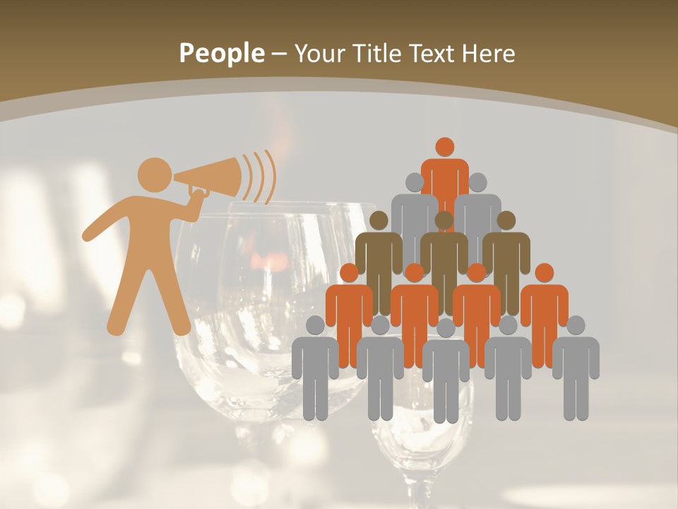 Glass Goblets On The Table PowerPoint Template