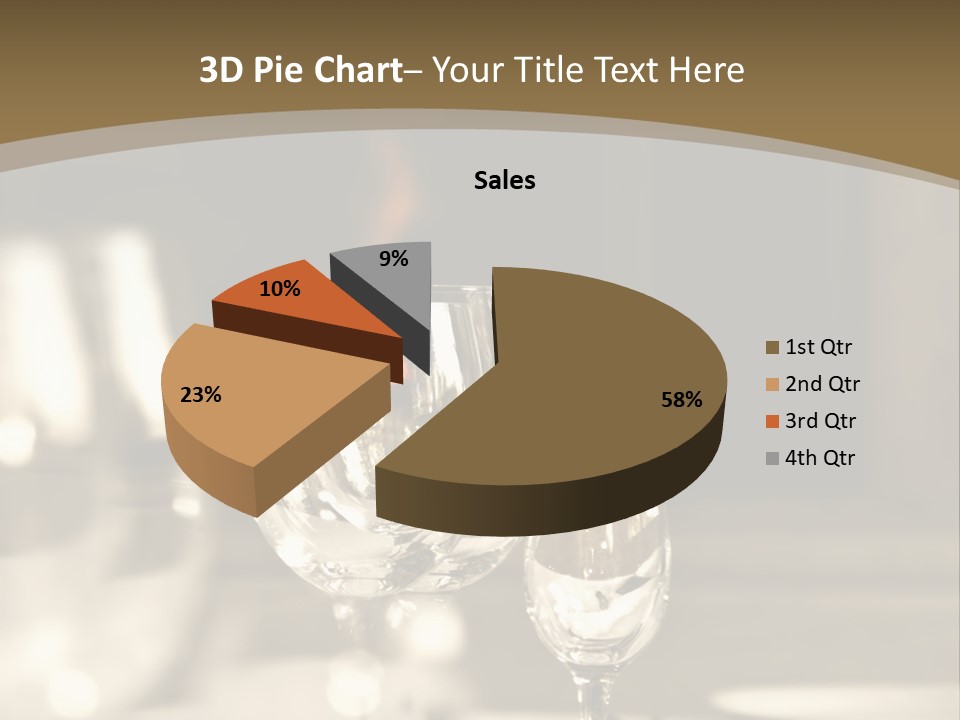 Glass Goblets On The Table PowerPoint Template