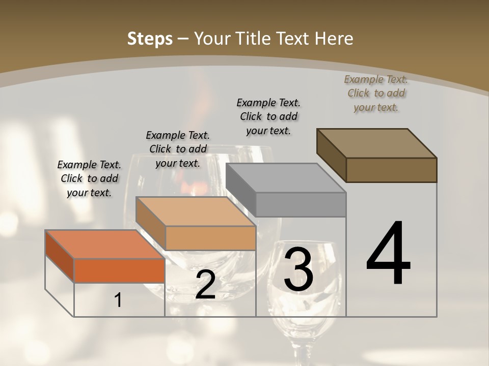 Glass Goblets On The Table PowerPoint Template