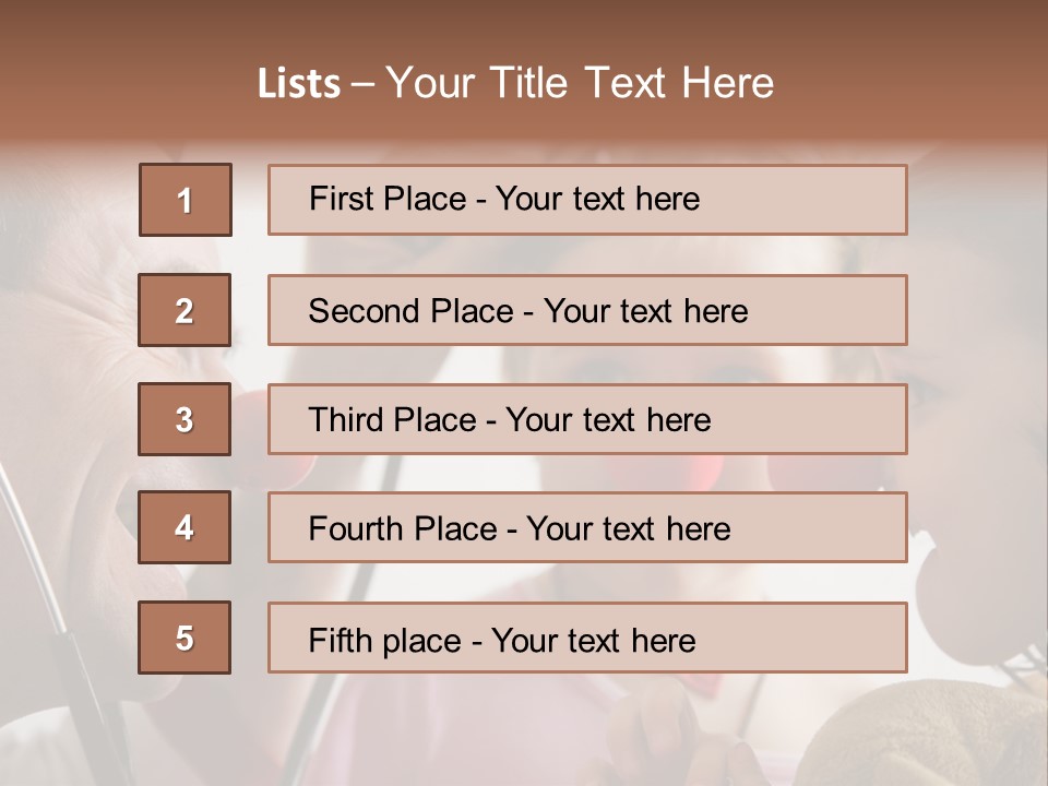 Clown-Doctor : Two Girls And Clown With Red Noses Are Smiling And Joking During Medical Examination. PowerPoint Template