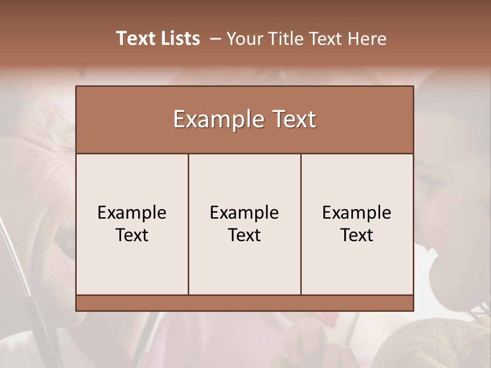 Clown-Doctor : Two Girls And Clown With Red Noses Are Smiling And Joking During Medical Examination. PowerPoint Template