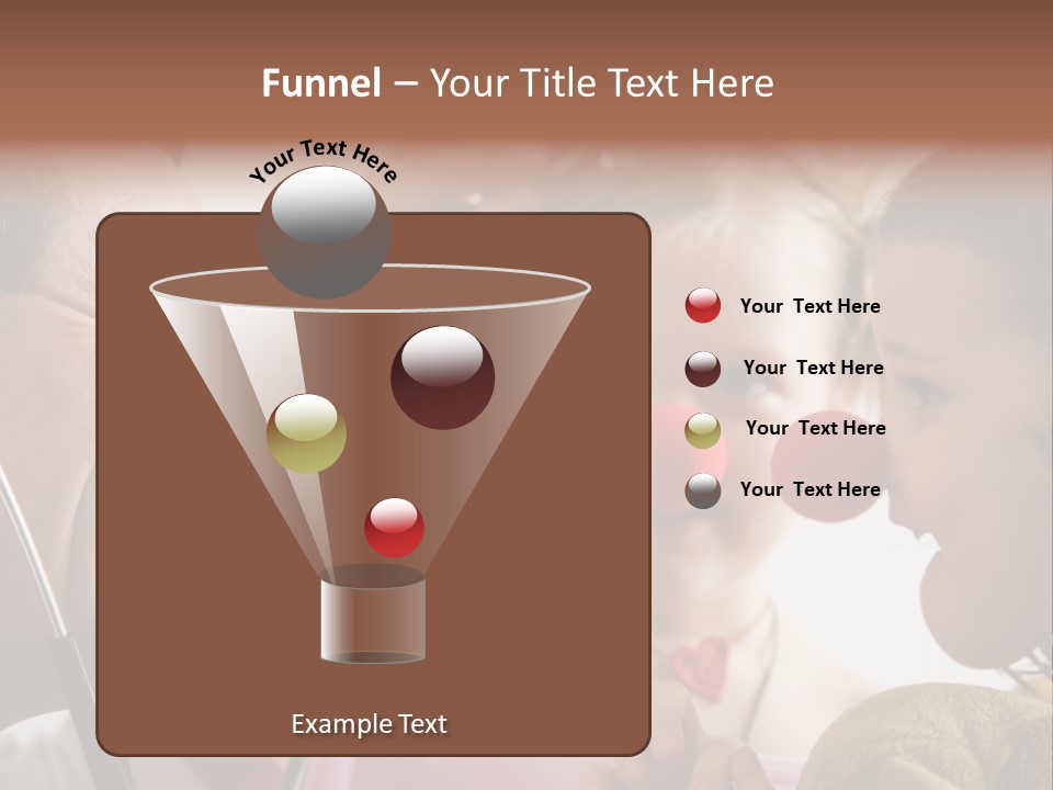 Clown-Doctor : Two Girls And Clown With Red Noses Are Smiling And Joking During Medical Examination. PowerPoint Template