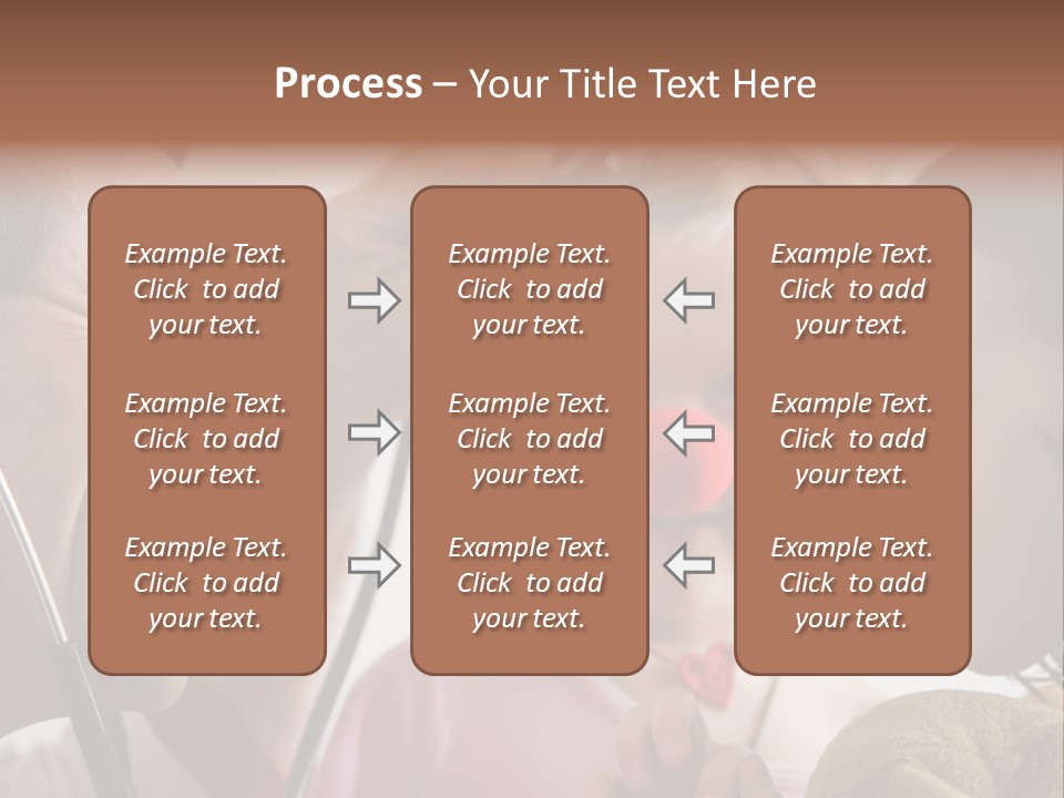 Clown-Doctor : Two Girls And Clown With Red Noses Are Smiling And Joking During Medical Examination. PowerPoint Template