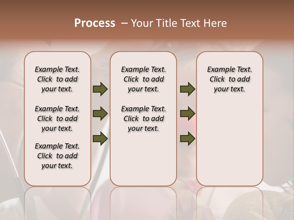 Clown-Doctor : Two Girls And Clown With Red Noses Are Smiling And Joking During Medical Examination. PowerPoint Template