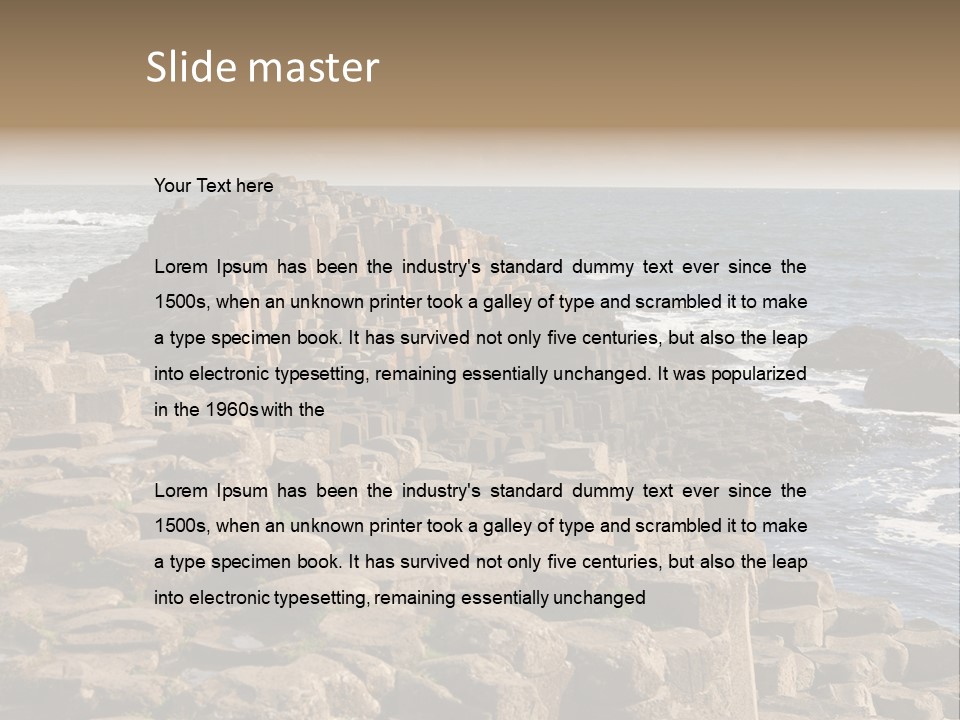 Giant's Causeway, Northern Ireland PowerPoint Template