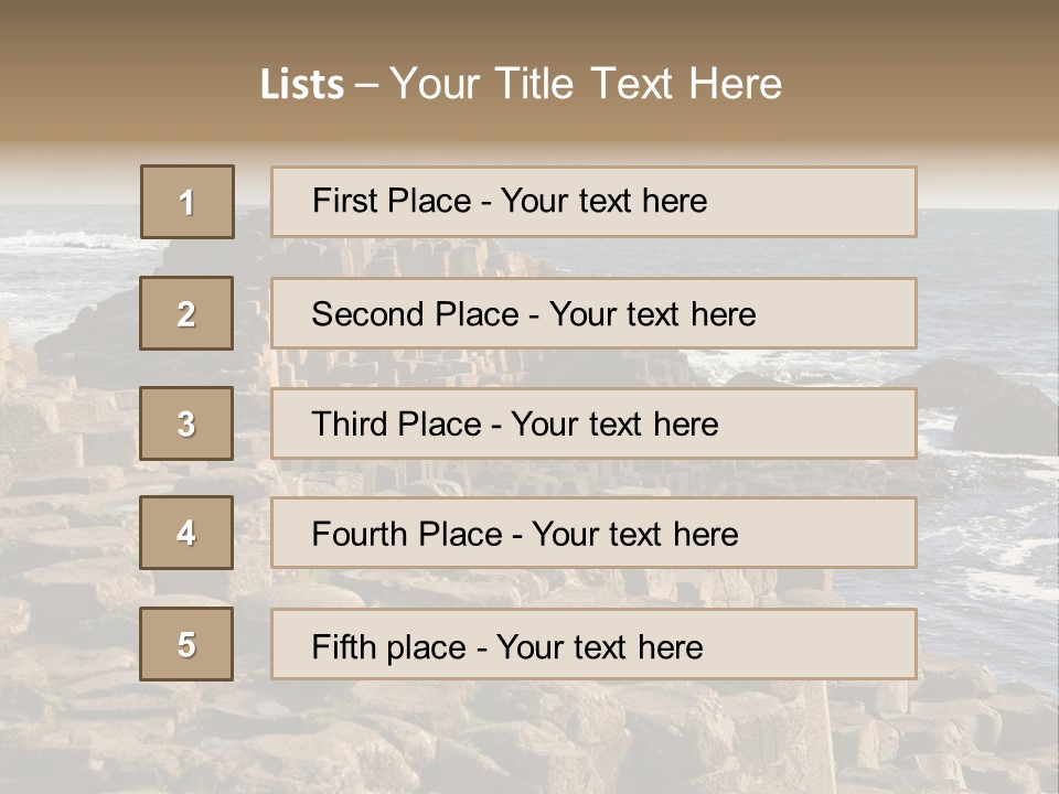 Giant's Causeway, Northern Ireland PowerPoint Template