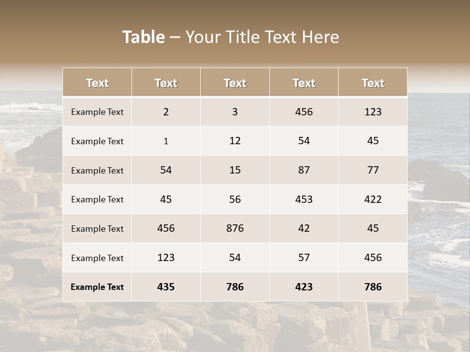 Giant's Causeway, Northern Ireland PowerPoint Template