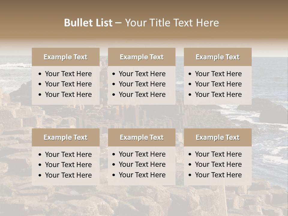 Giant's Causeway, Northern Ireland PowerPoint Template