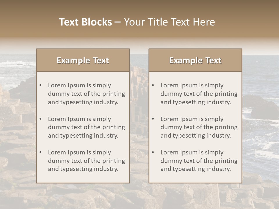 Giant's Causeway, Northern Ireland PowerPoint Template