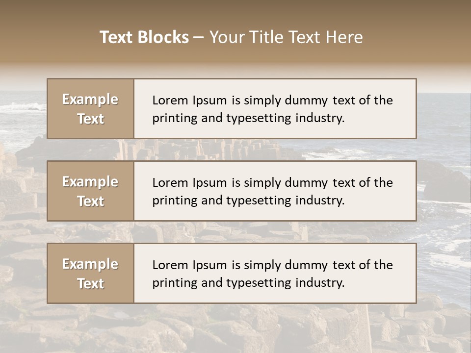Giant's Causeway, Northern Ireland PowerPoint Template