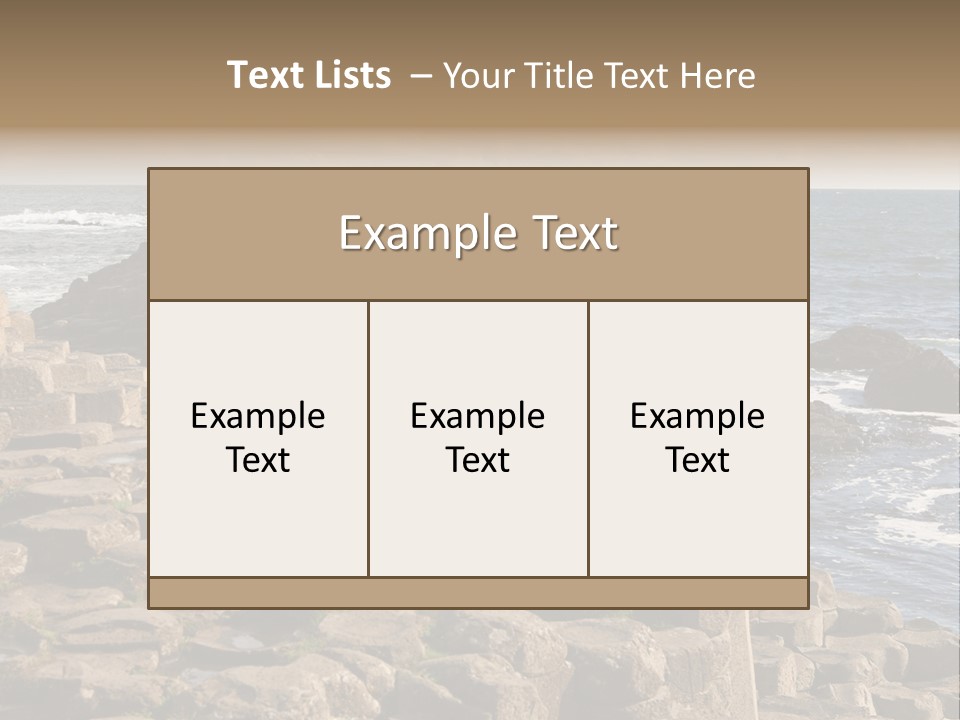 Giant's Causeway, Northern Ireland PowerPoint Template