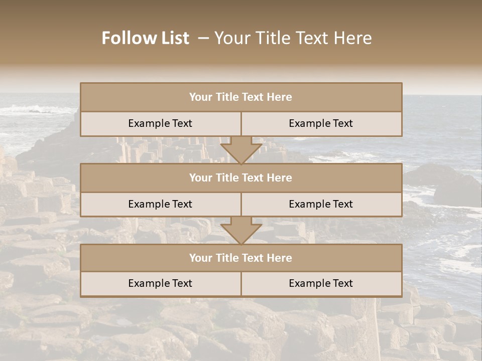 Giant's Causeway, Northern Ireland PowerPoint Template
