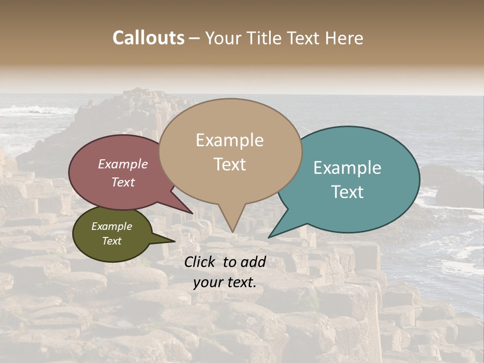 Giant's Causeway, Northern Ireland PowerPoint Template