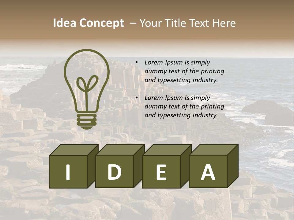 Giant's Causeway, Northern Ireland PowerPoint Template