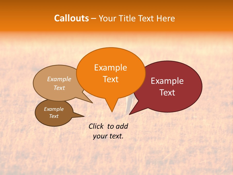 Jumping Kangaroo, Wilpena Pound, Australia PowerPoint Template