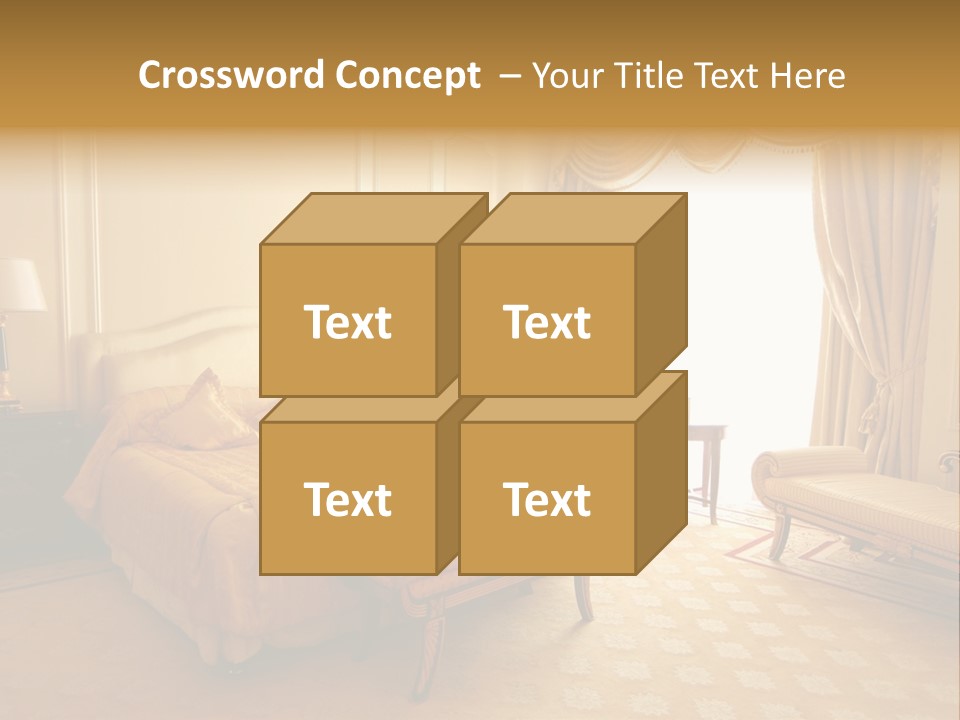 A Luxury Hotel Room PowerPoint Template
