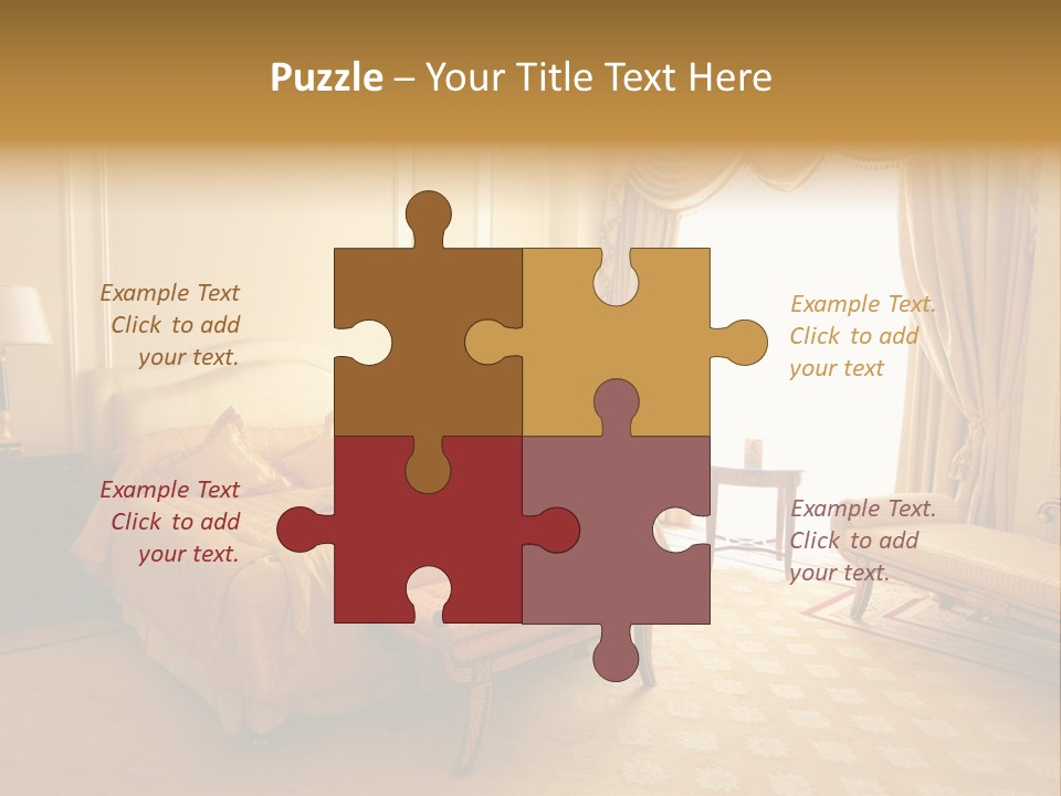 A Luxury Hotel Room PowerPoint Template