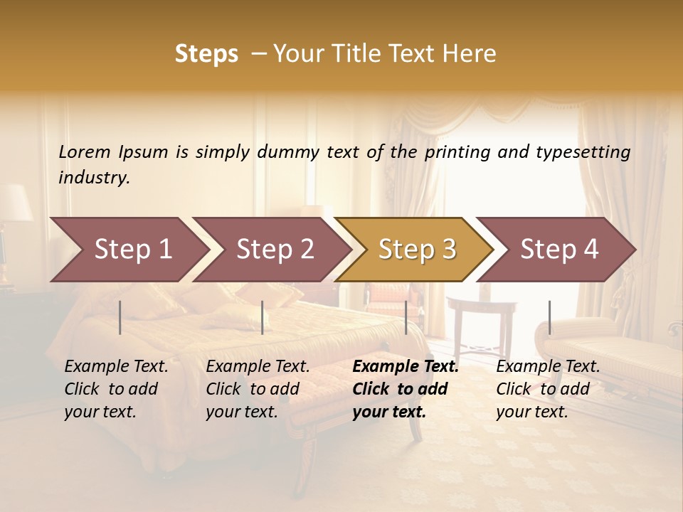 A Luxury Hotel Room PowerPoint Template