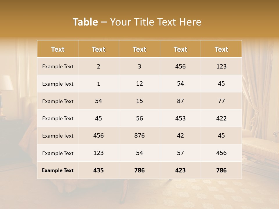 A Luxury Hotel Room PowerPoint Template