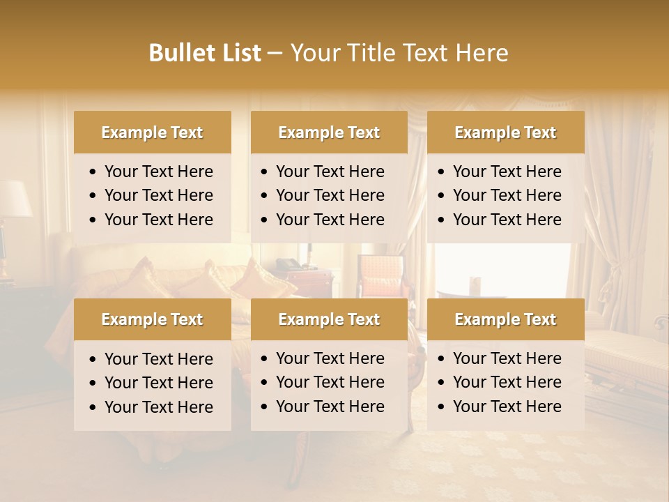 A Luxury Hotel Room PowerPoint Template