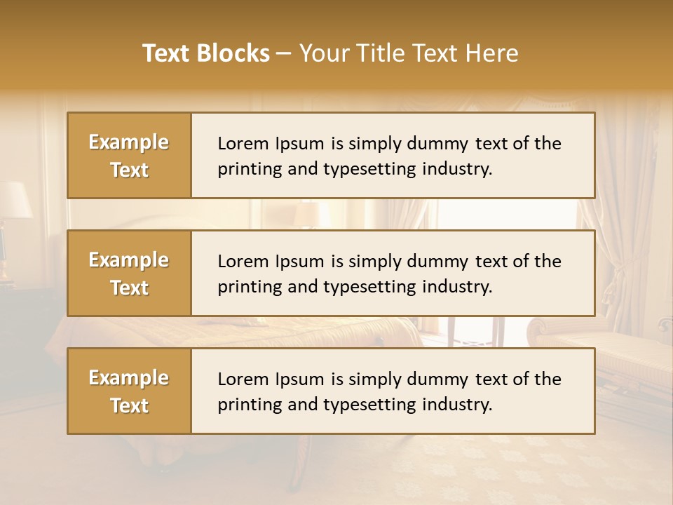 A Luxury Hotel Room PowerPoint Template