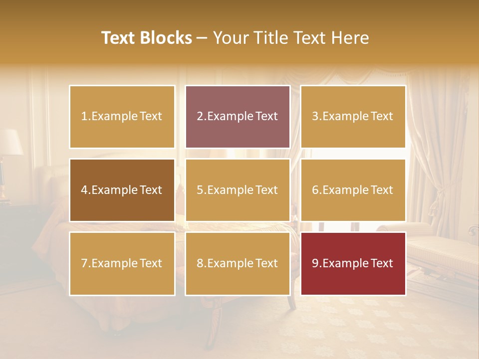 A Luxury Hotel Room PowerPoint Template