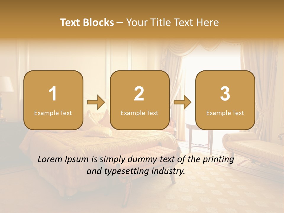 A Luxury Hotel Room PowerPoint Template