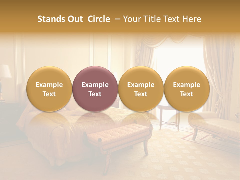 A Luxury Hotel Room PowerPoint Template