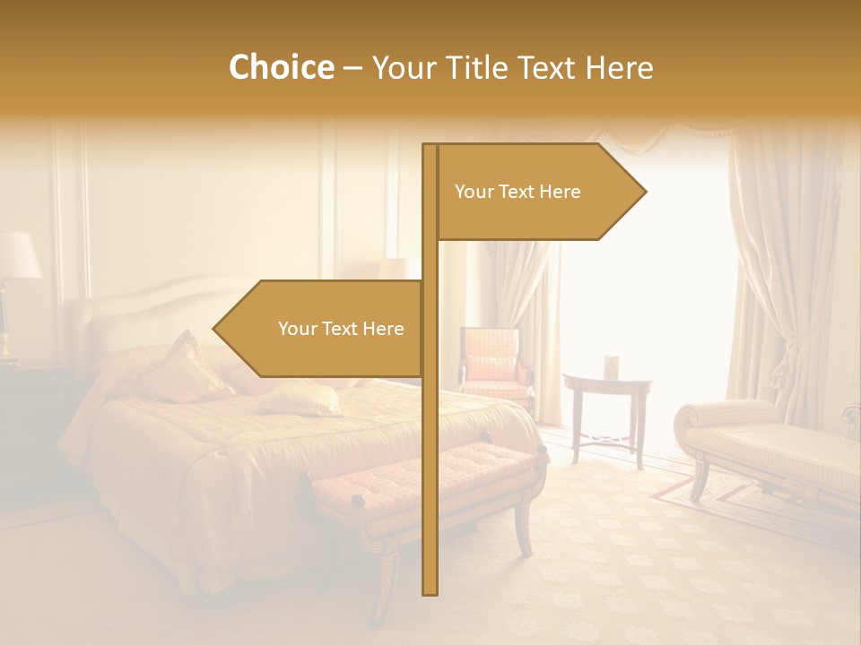 A Luxury Hotel Room PowerPoint Template