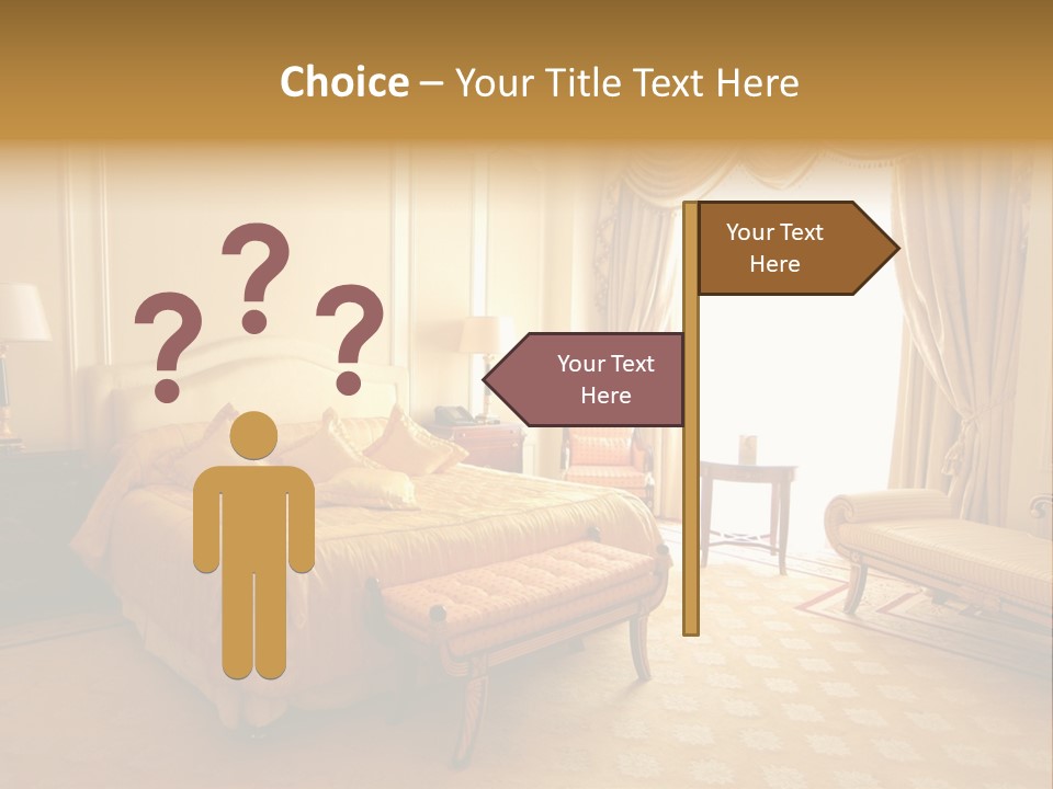 A Luxury Hotel Room PowerPoint Template