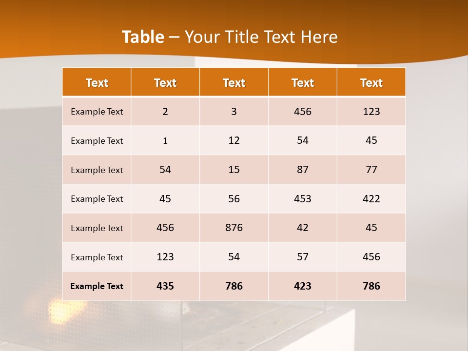 Open Fire Place In Living Room PowerPoint Template