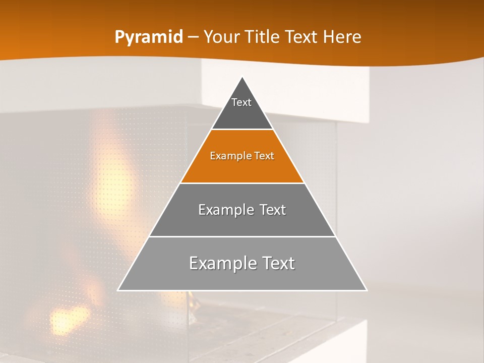 Open Fire Place In Living Room PowerPoint Template