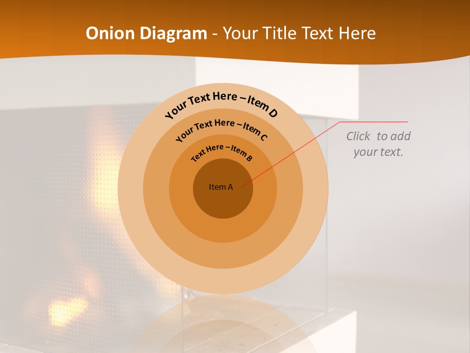 Open Fire Place In Living Room PowerPoint Template