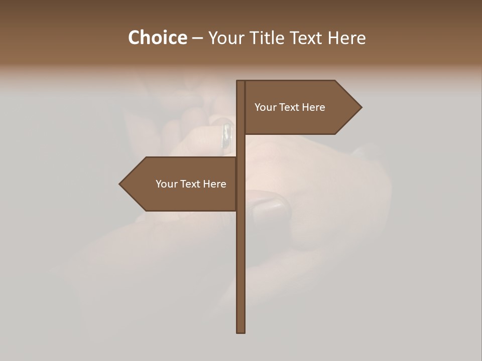 Image Of Two Men Holding Hands At Gay Wedding PowerPoint Template