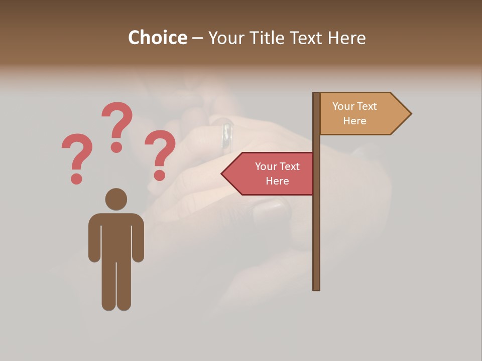 Image Of Two Men Holding Hands At Gay Wedding PowerPoint Template