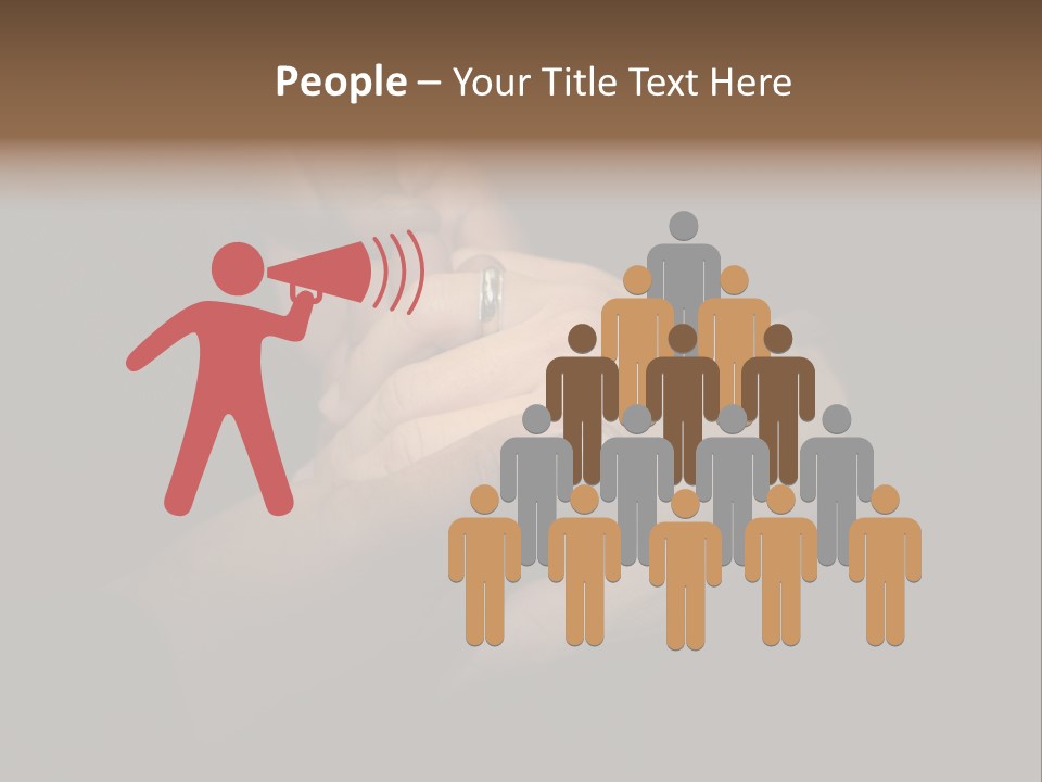 Image Of Two Men Holding Hands At Gay Wedding PowerPoint Template