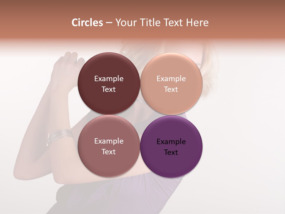 A Woman In A Purple Shirt Holding A Chain Around Her Neck PowerPoint Template