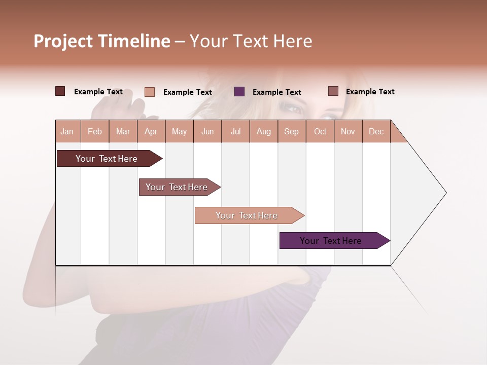 A Woman In A Purple Shirt Holding A Chain Around Her Neck PowerPoint Template