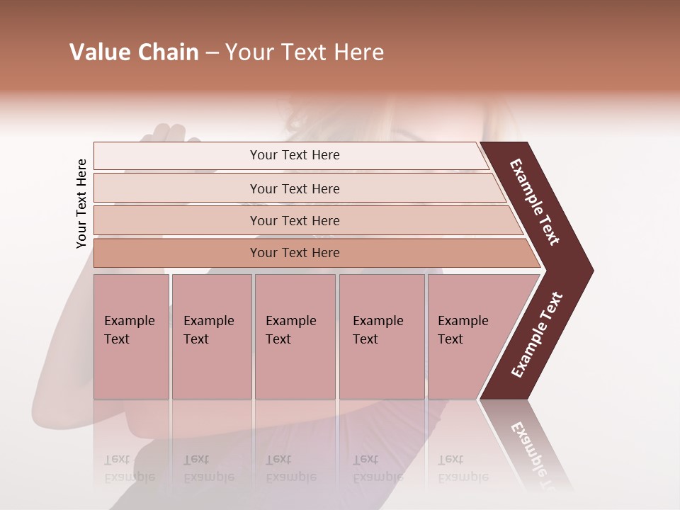 A Woman In A Purple Shirt Holding A Chain Around Her Neck PowerPoint Template