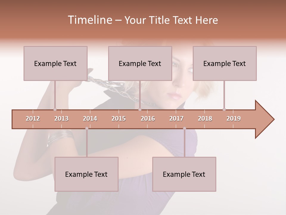 A Woman In A Purple Shirt Holding A Chain Around Her Neck PowerPoint Template