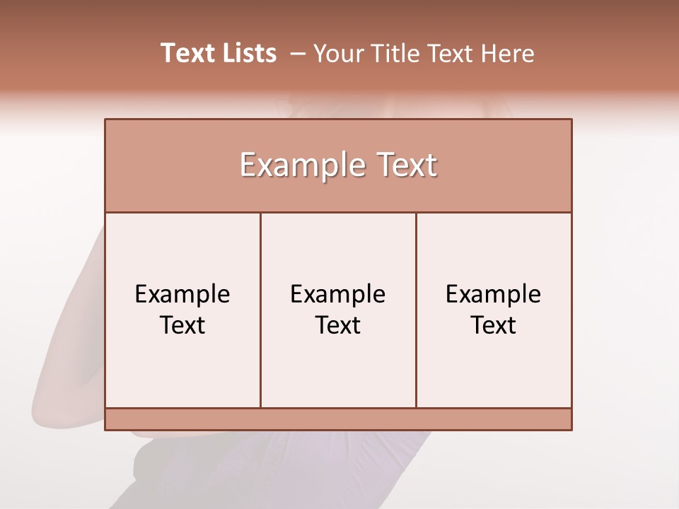 A Woman In A Purple Shirt Holding A Chain Around Her Neck PowerPoint Template