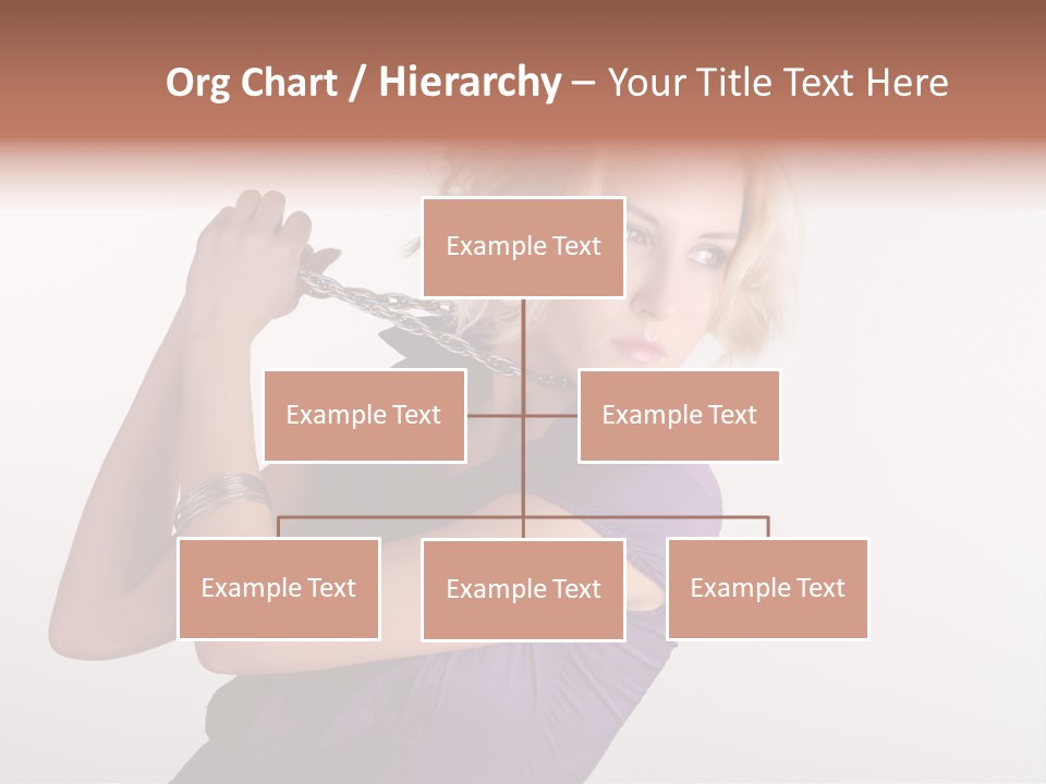 A Woman In A Purple Shirt Holding A Chain Around Her Neck PowerPoint Template