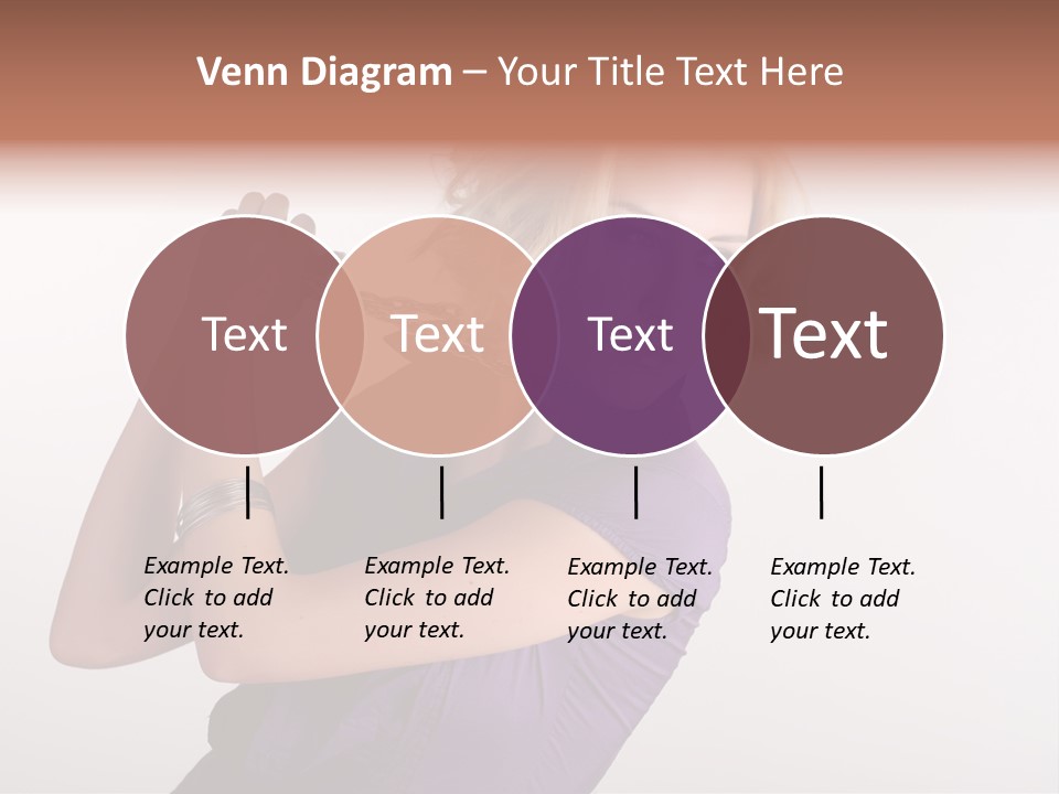 A Woman In A Purple Shirt Holding A Chain Around Her Neck PowerPoint Template