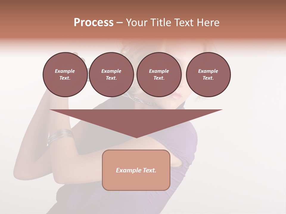 A Woman In A Purple Shirt Holding A Chain Around Her Neck PowerPoint Template