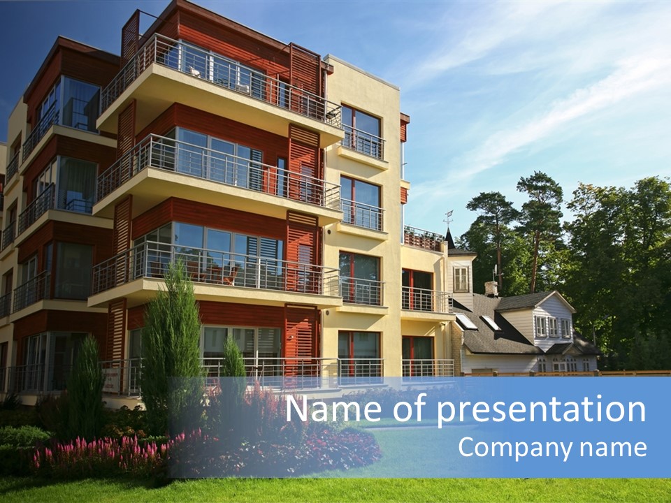 New Modern Apartments PowerPoint Template
