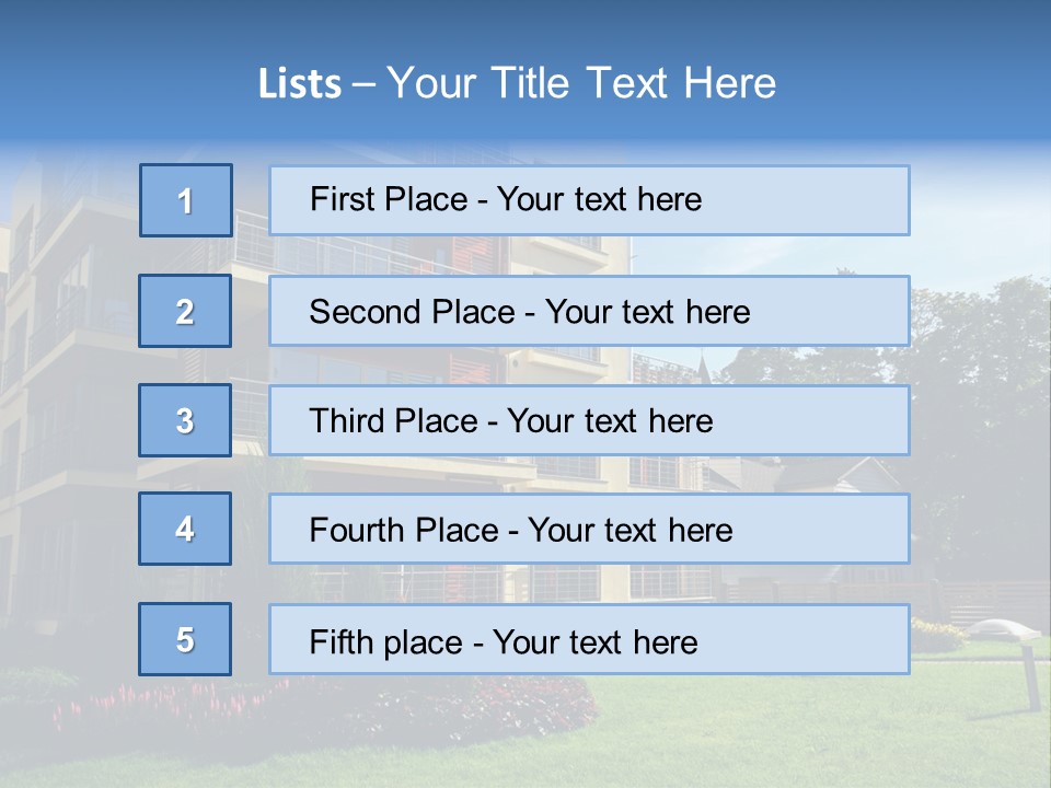 New Modern Apartments PowerPoint Template